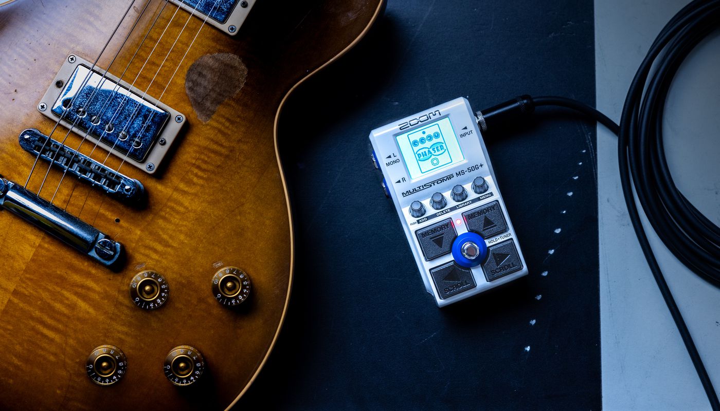 MS-50G+ plugged into an aged Les Paul