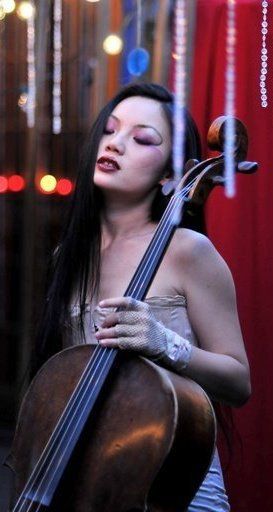 Tina with her Cello
