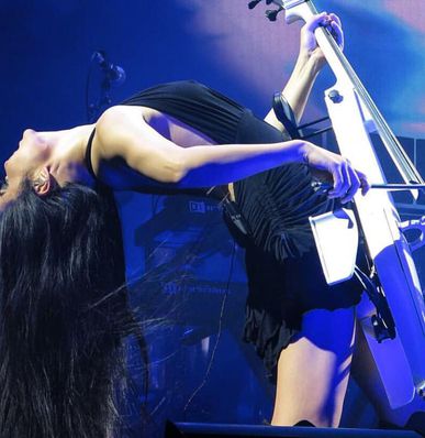 Tina live on stage