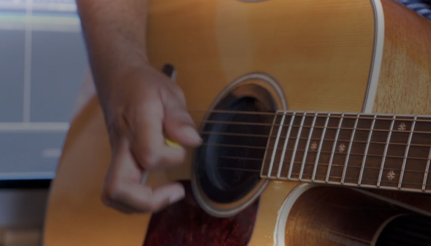 Kyle bolden playing guitar