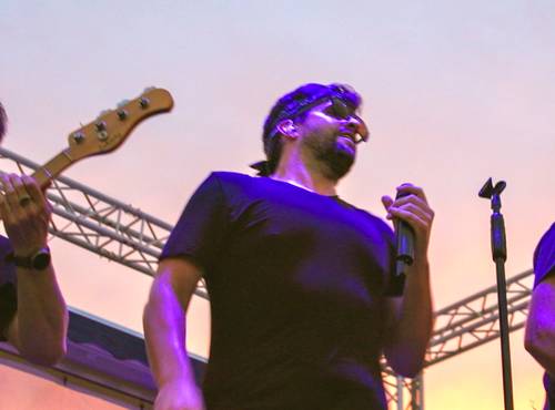 H1 XLR Handy Recorder on stage at a live music venue