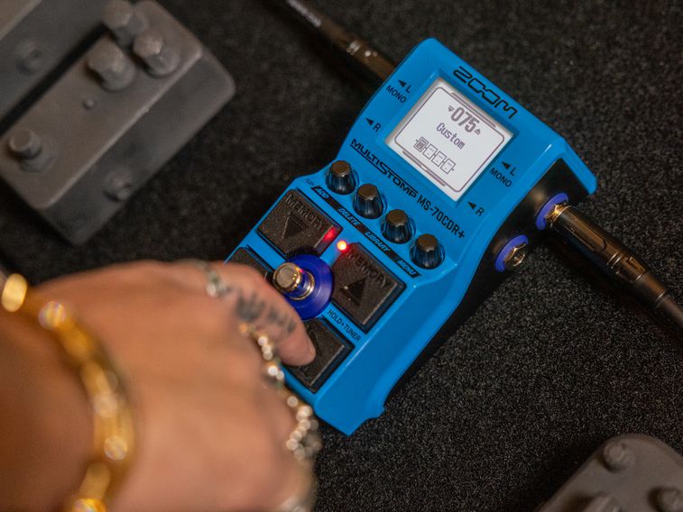 selecting a premade patch on the MS-70CDR+