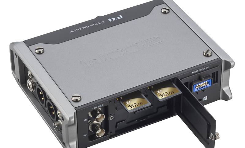 F4 rear slant with SD cards