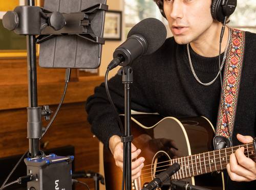 Musician using the UAC-232