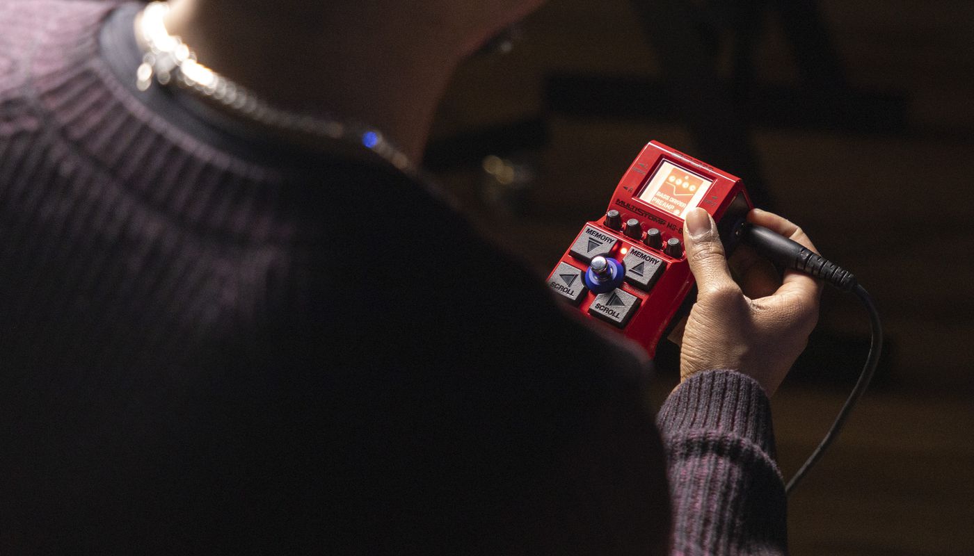 selecting an effect on the MS-60B+