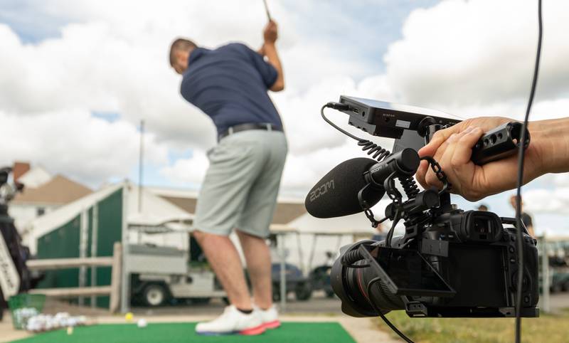ZSG-1 being used to record a golfer