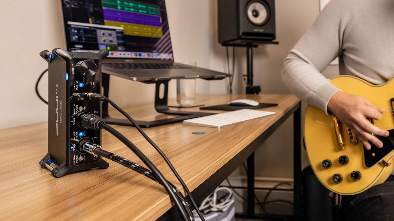 The UAC-232 in a recording session