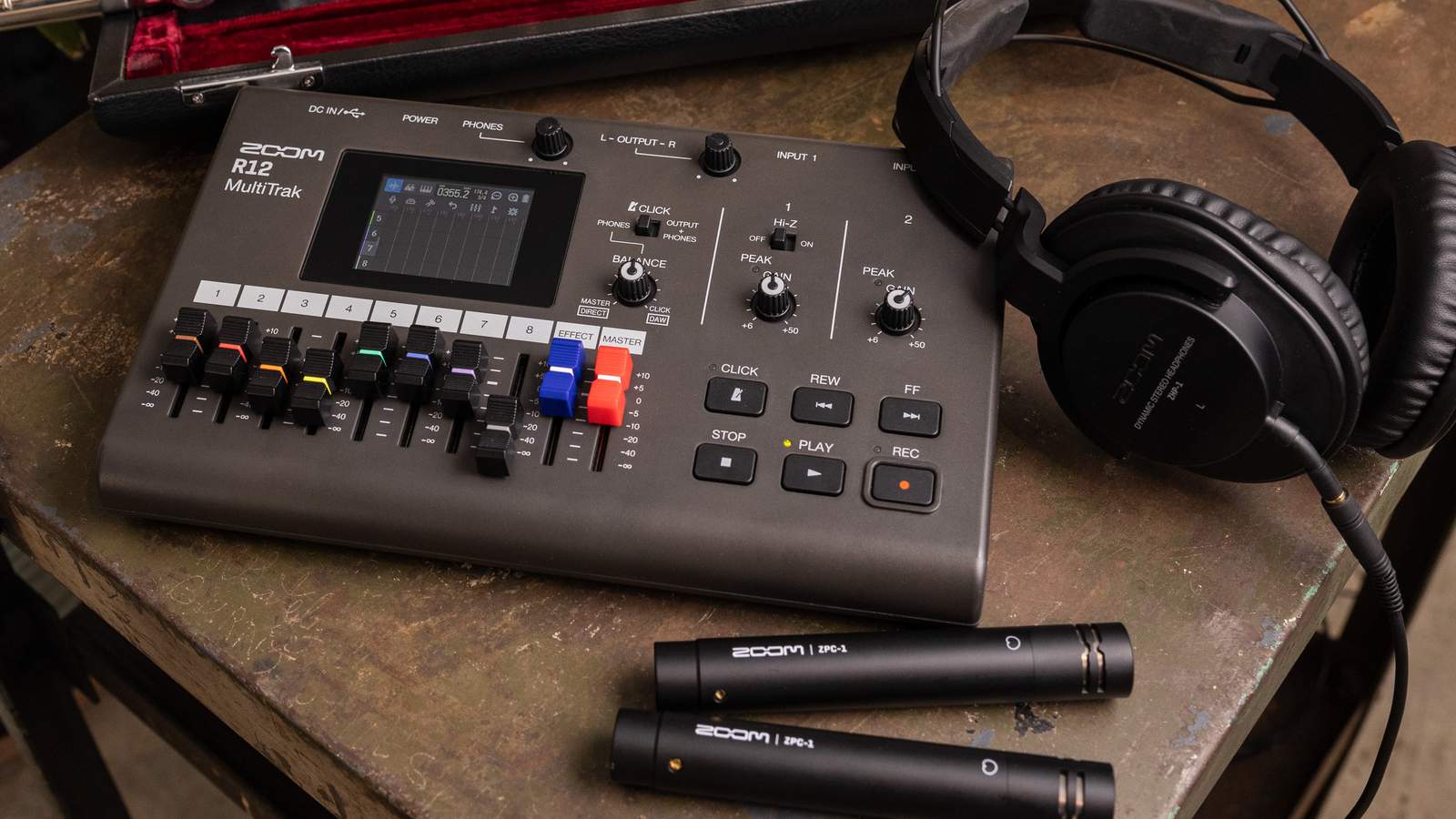 R12 with ZPC-1 & headphone