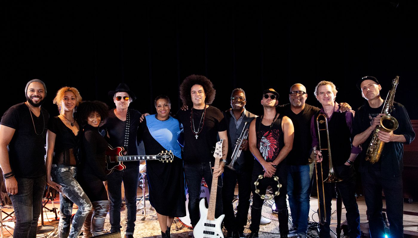 full band on stage