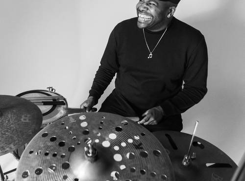 bassist using the looper to create