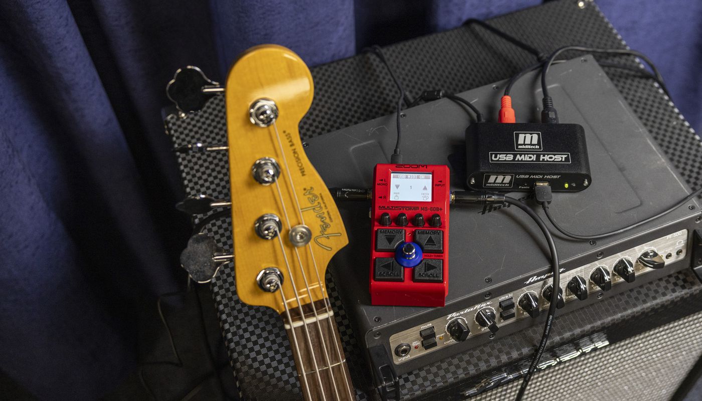 MS-60B+ connected to a USB MIDI host