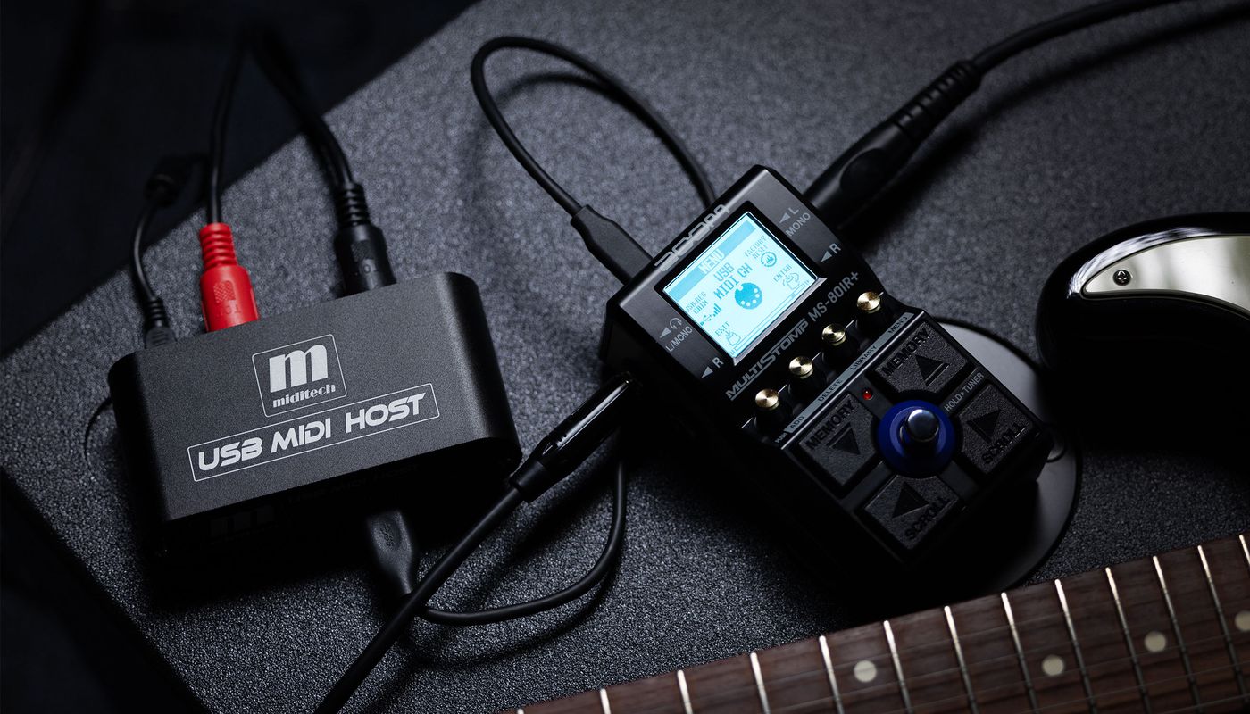 MS-80IR+ connected to MIDI device