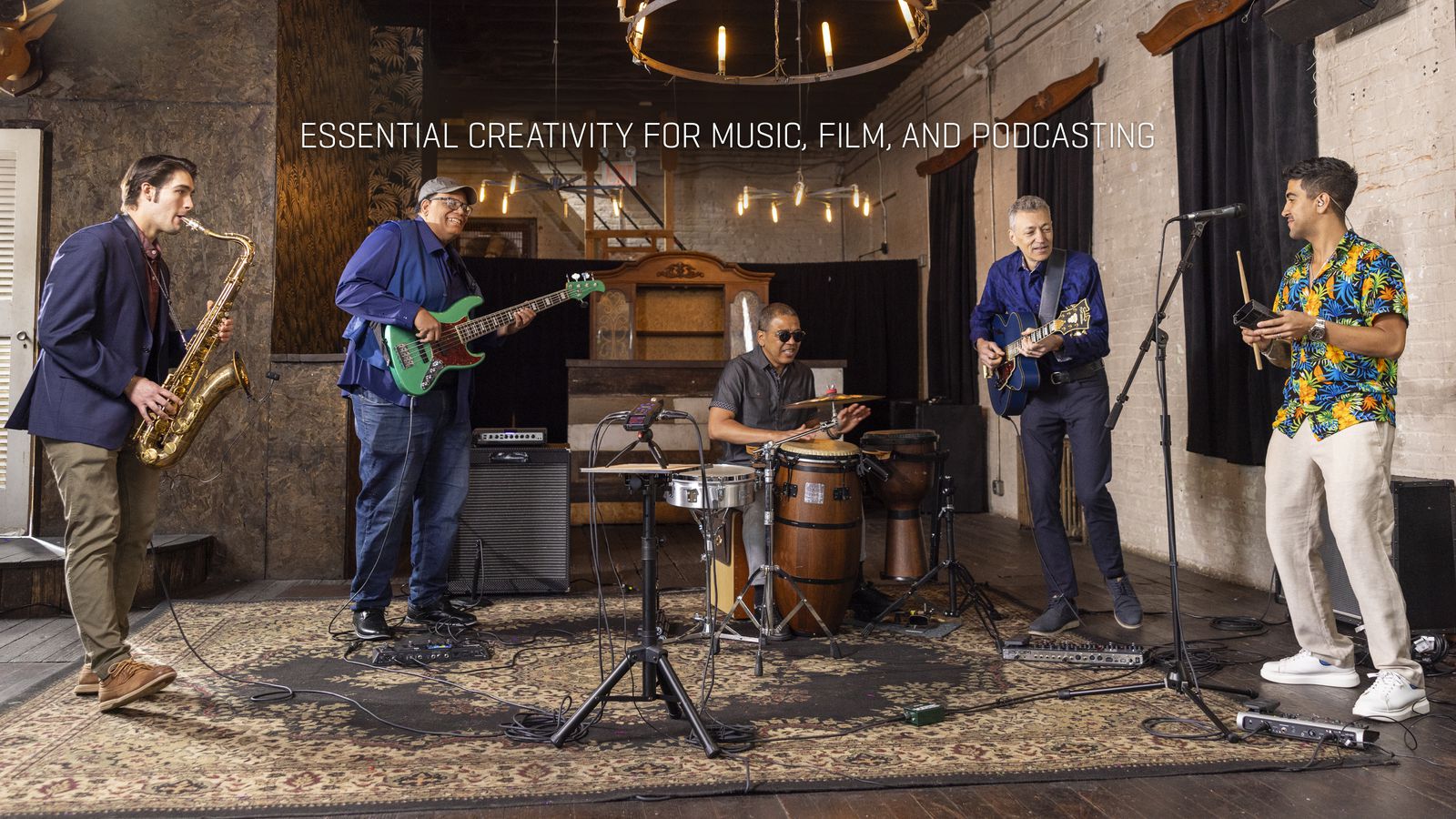 5-piece jazz band playing and recording to the H6essential