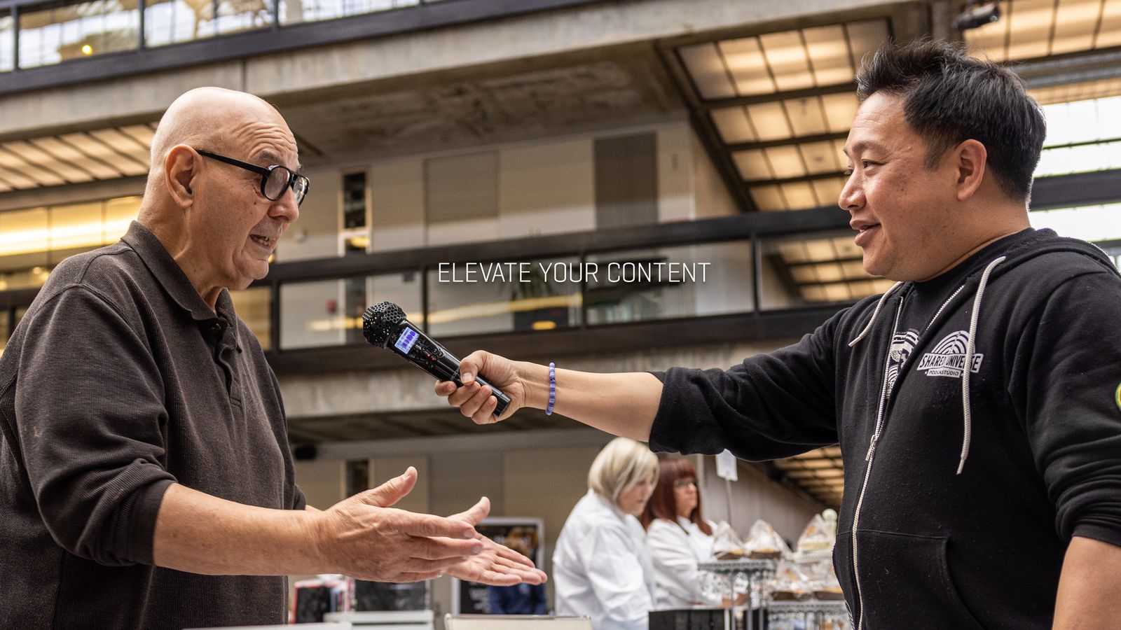 Using the M2 for Electronic News Gathering during a public interview