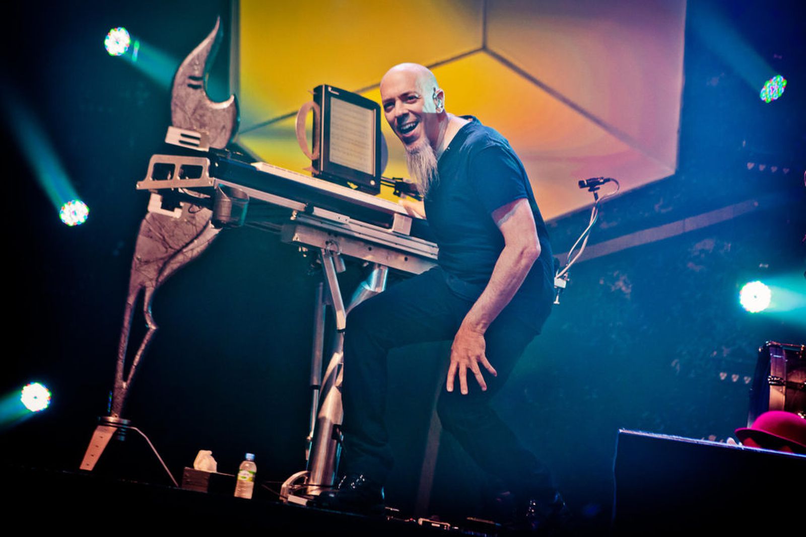 Jordan playing live with Dream Theater