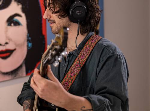 Aaron Rizzo, guitar and vocals, the Shagadelics