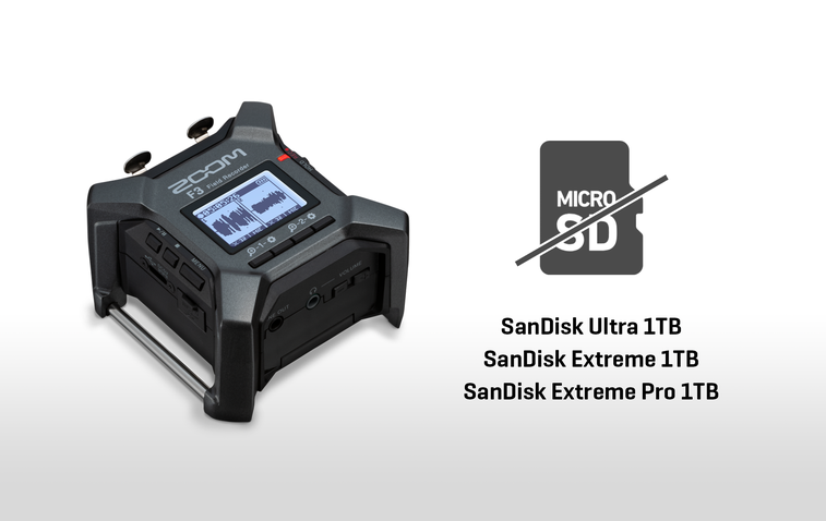 F3と使用不可能なmicroSDカード