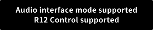Audio IF & R12 Control supported