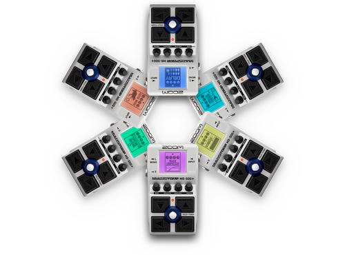 color coded screens on the MS-50G+