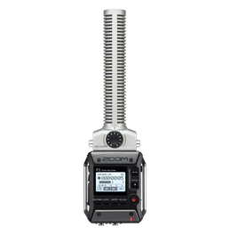 F1-SP with windscreen mounted on a DSLR camera