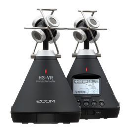 Front and back of the H3-VR 360º Audio Recorder