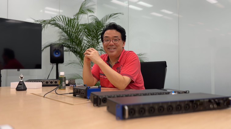 Electronic music designer Hiro Iida