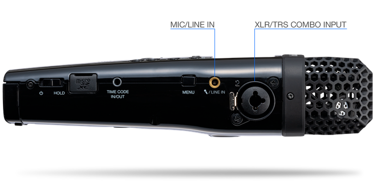 Right-side view of the M4 inputs