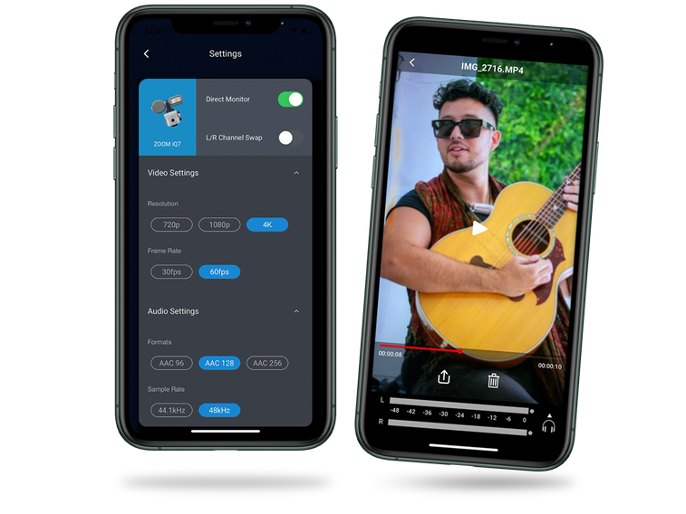 iPhone with Mobile HandyShare app open