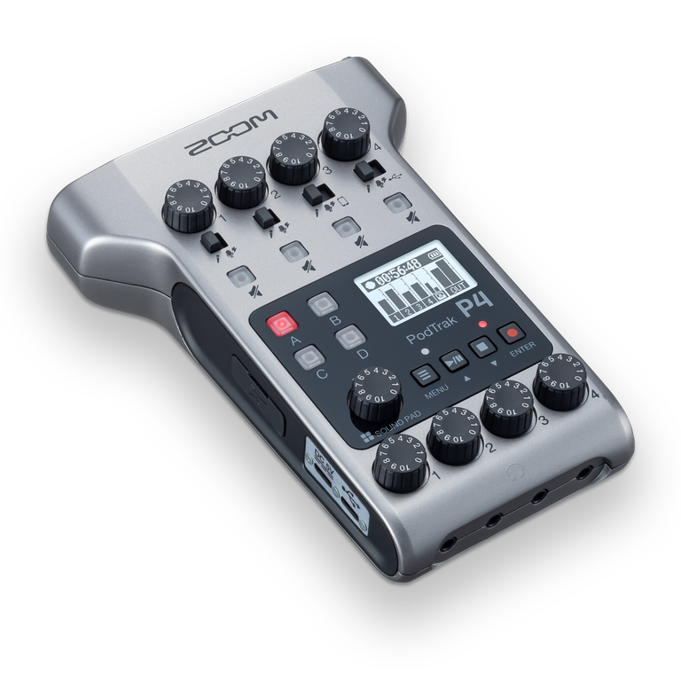 The PodTrak P4 podcast recorder