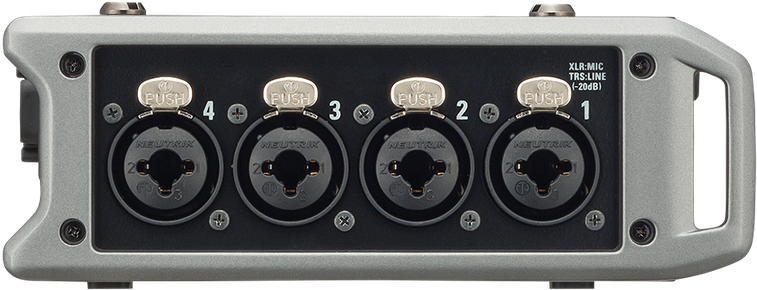 F4 recorder left side inputs
